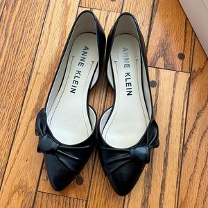 Anne Klein Black Flats